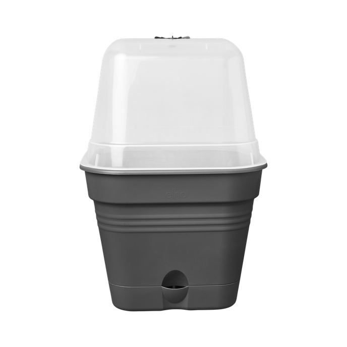 green basics kweekpot vierk. allin1 20cm living black